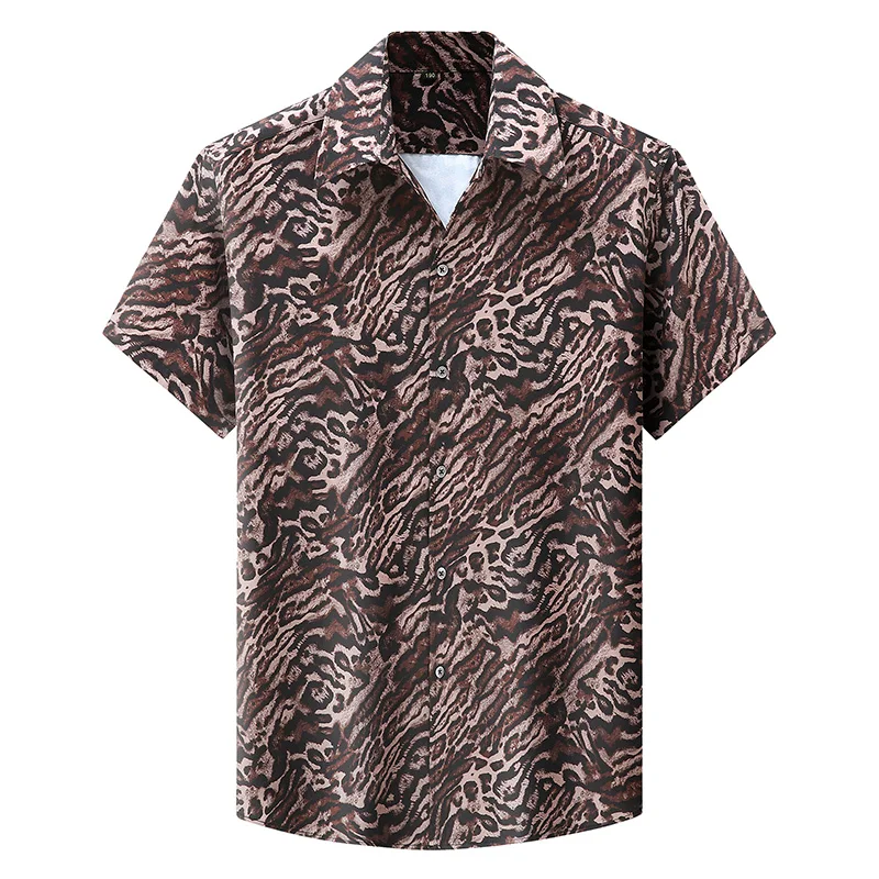 Summer New Men's Trendy Leopard Print Shirt Fashion Party Dress Casual Short Sleeve Button Up Shirt Party Large Size 8XL
Summer New Men's Trendy Leopard Print Shirt Fashion Party Dress Casual Short Sleeve Button Up Shirt Party Large Size 8XL