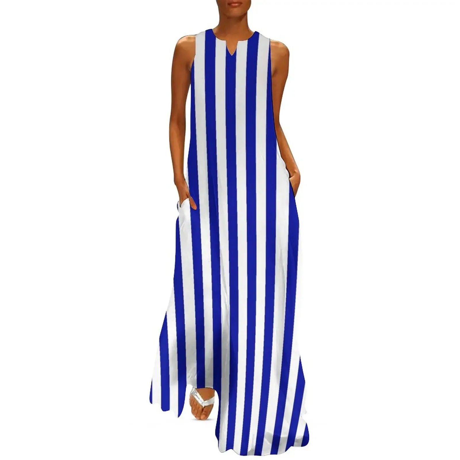 Blue and white stripes sports pattern Long Dress women clothing 2025 new arrivals dress summer 2025 women Dress
Blue and white stripes sports pattern Long Dress women clothing 2025 new arrivals dress summer 2025 women Dress