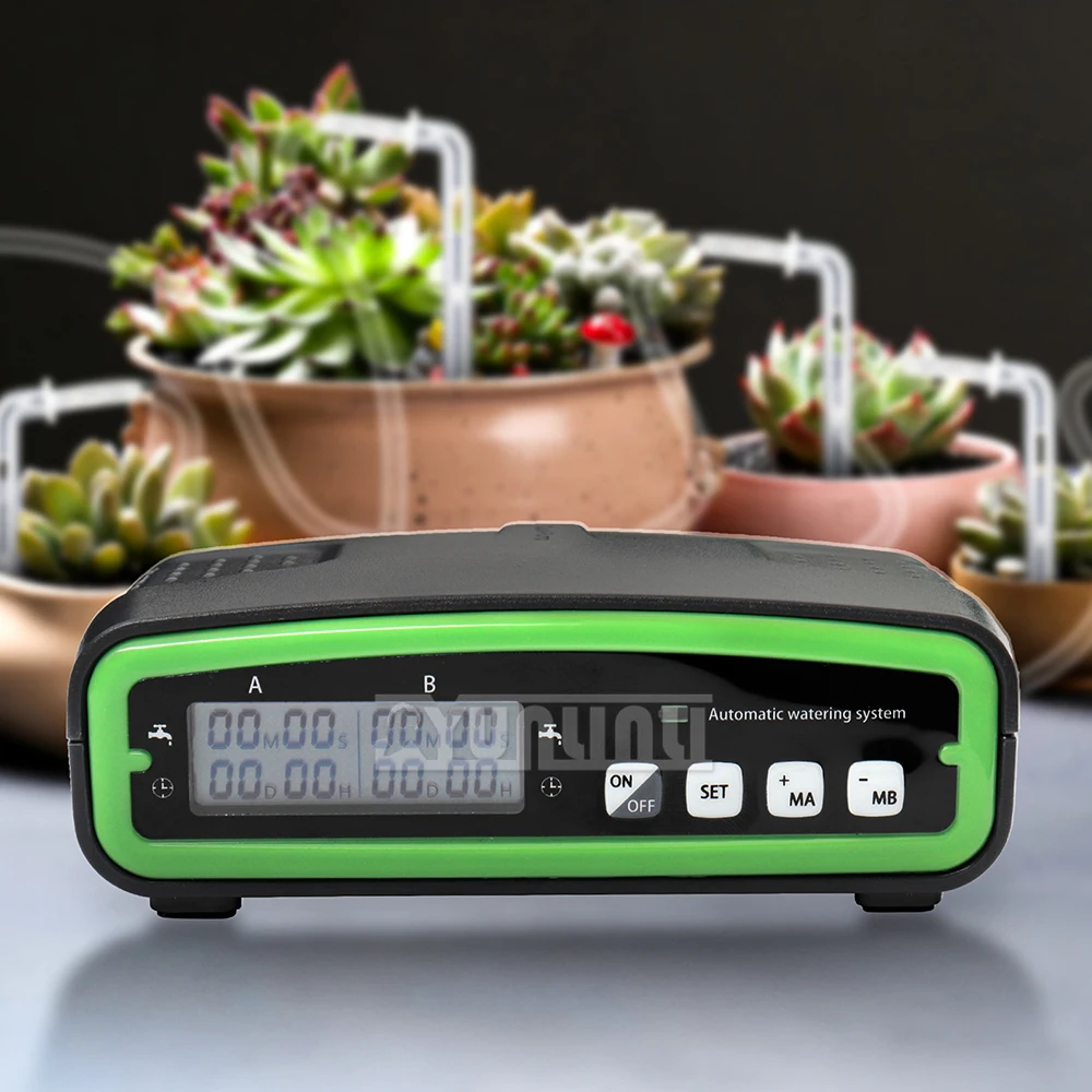 Double pump automatic Garden Smart Irrigation intelligent watering device Irrigation Water Timer 4 AA Battery
Double pump automatic Garden Smart Irrigation intelligent watering device Irrigation Water Timer 4 AA Battery