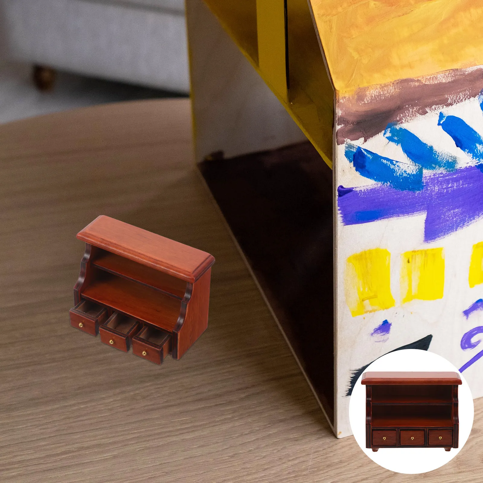 Miniature Vintage Wood Cabinet Dollhouse Furniture Display Stand Mini Storage Shelves Bookshelf Shelf Living Room Micro Scene
Miniature Vintage Wood Cabinet Dollhouse Furniture Display Stand Mini Storage Shelves Bookshelf Shelf Living Room Micro Scene
