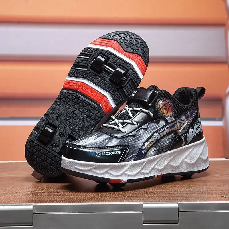 NewTeenage Four Wheel Skating Double Row Shoes Boys And Girls Roller Skating Shoes Children's Sports Shoes Size 29-42 Running
NewTeenage Four Wheel Skating Double Row Shoes Boys And Girls Roller Skating Shoes Children's Sports Shoes Size 29-42 Running