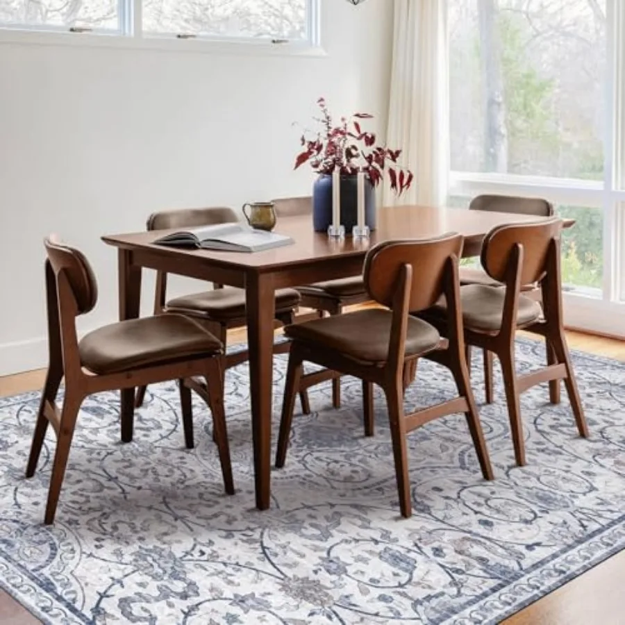 Area Floor Mat for Under Dining Table, Waterproof Vintage Print PVC Floor Rug for Bedroom Kitchen, Stain Resistant Non-Slip Rug
Area Floor Mat for Under Dining Table, Waterproof Vintage Print PVC Floor Rug for Bedroom Kitchen, Stain Resistant Non-Slip Rug