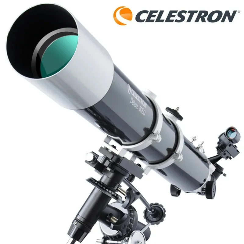 Астрономический рефракторный телескоп Celestron 80DX 80EQ с экваториальным креплением EQ2 для легкого наблюдения за звездами профессионального класса
Астрономический рефракторный телескоп Celestron 80DX 80EQ с экваториальным креплением EQ2 для легкого наблюдения за звездами профессионального класса