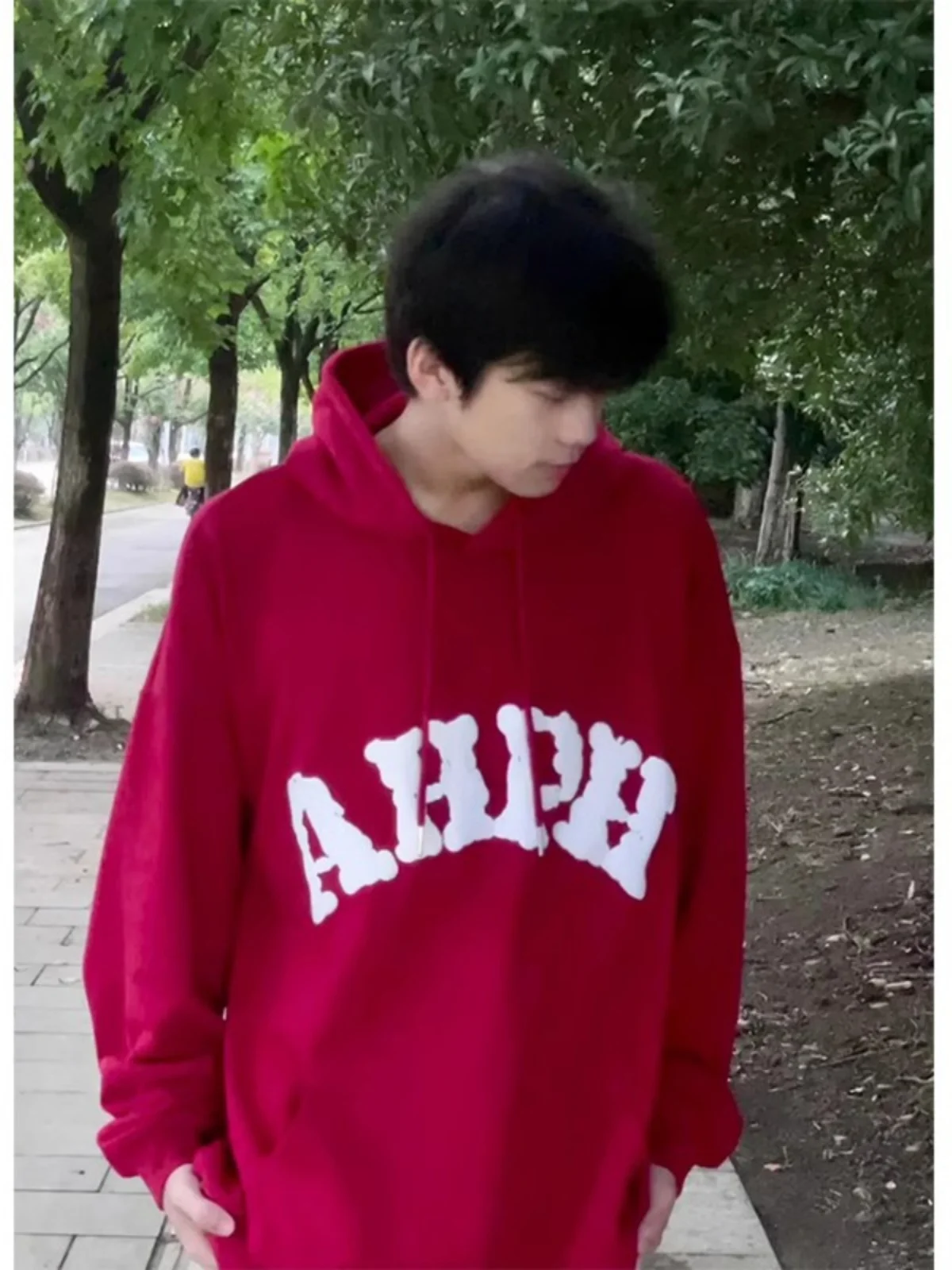 Red Wine Color Heavyweight Hoodie Men's Spring Autumn American Retro Sle Casual Loose Fit Jaet Polyester Fiber 00%
Red Wine Color Heavyweight Hoodie Men's Spring Autumn American Retro Sle Casual Loose Fit Jaet Polyester Fiber 00%