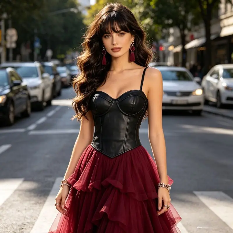 Black PU Leather Fishbone Bralette Tank Top Women's Sexy Slim Fit Summer Innerwear Outerwear Waist Cinching Bandeau Corset Bra
Black PU Leather Fishbone Bralette Tank Top Women's Sexy Slim Fit Summer Innerwear Outerwear Waist Cinching Bandeau Corset Bra