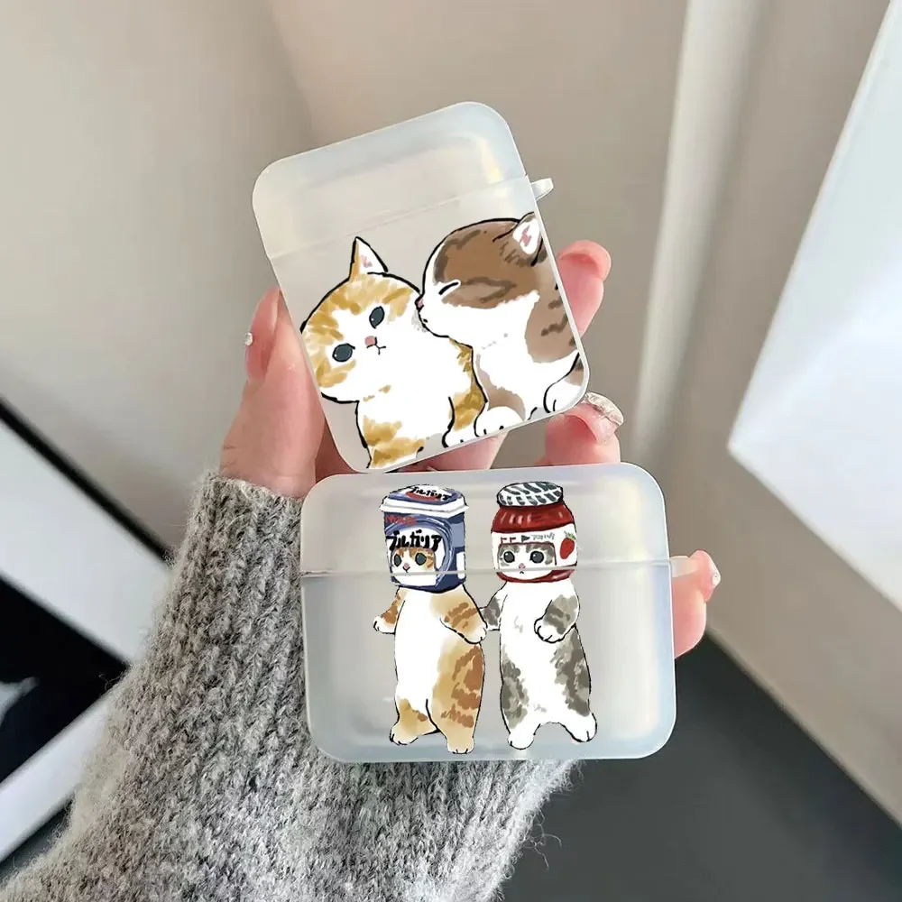 Funny Cute Cartoon Cat Earphone Case For Airpods 1 2 3 4 Pro Wireless Headphone Transparent Cover For Air Pods Pro2 Accessories
Funny Cute Cartoon Cat Earphone Case For Airpods 1 2 3 4 Pro Wireless Headphone Transparent Cover For Air Pods Pro2 Accessories