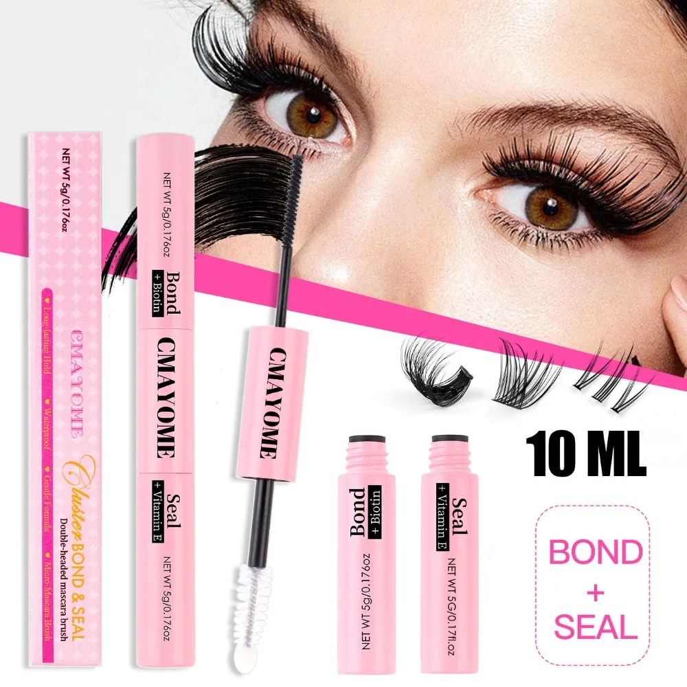Double Heads Lash Bond and Seal 2 In 1 Waterproof Cluster Lash Glue Long Lasting Extra Strong Hold Glue False Eyelashes
Double Heads Lash Bond and Seal 2 In 1 Waterproof Cluster Lash Glue Long Lasting Extra Strong Hold Glue False Eyelashes