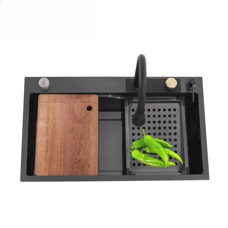 Коммерческая столешница ручной работы из нержавеющей стали, кухонная раковина-водопад с краном
Коммерческая столешница ручной работы из нержавеющей стали, кухонная раковина-водопад с краном