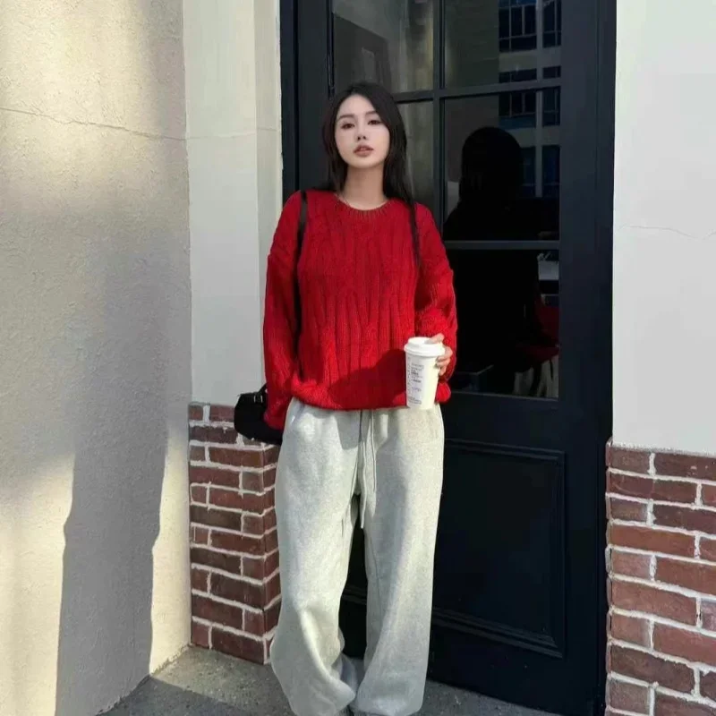 Christmas Nordic Style Thick Twist Autumn and Winter Round Neck Sweater Casual Loose and Versatile Knitted Top Women's Clothing
Christmas Nordic Style Thick Twist Autumn and Winter Round Neck Sweater Casual Loose and Versatile Knitted Top Women's Clothing