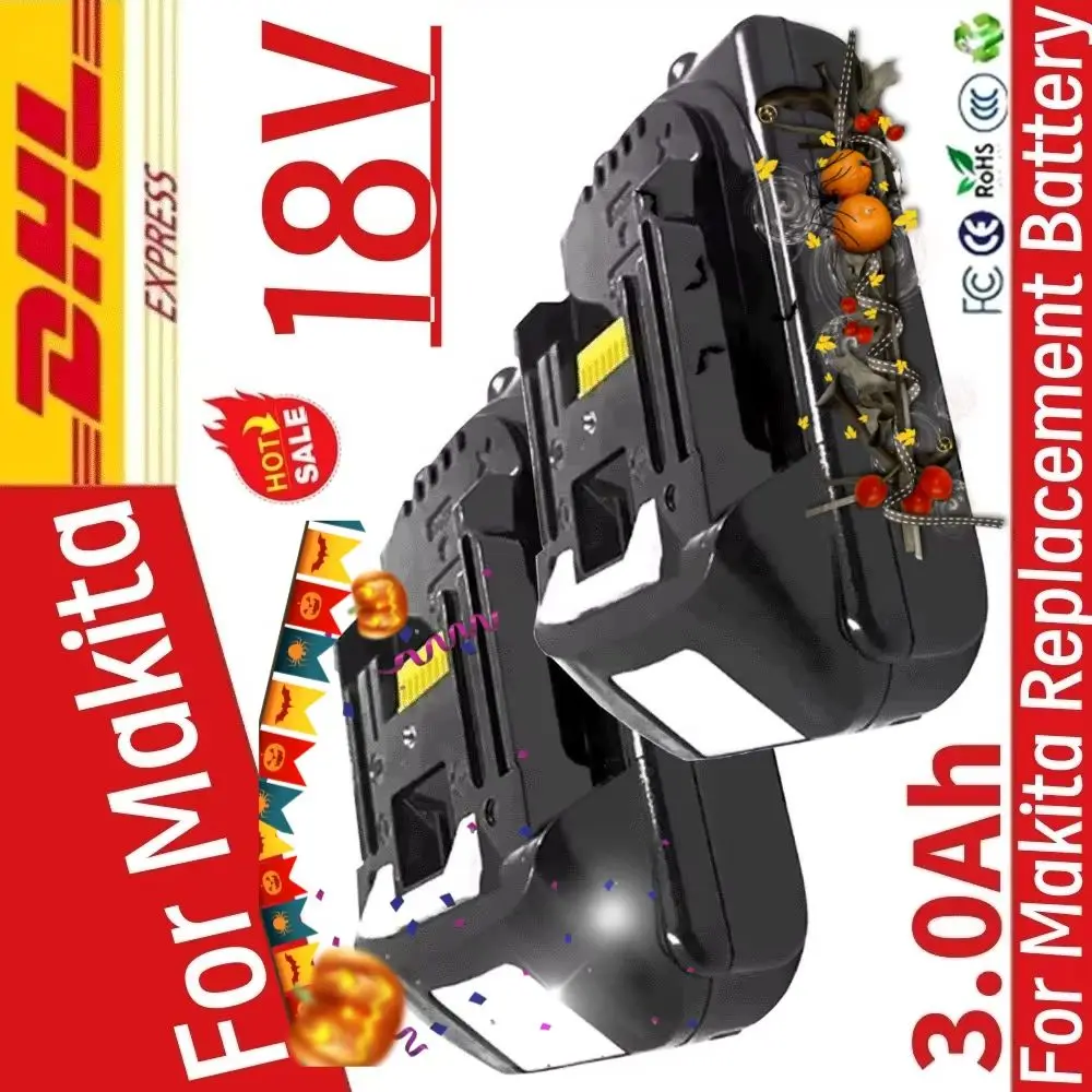 18V 3000mAh Replacement Power Tools Battery For Makita Rechargeable BL1830 BL1860 BL1840 BL1815 194205-3 Li-Ion Battery
18V 3000mAh Replacement Power Tools Battery For Makita Rechargeable BL1830 BL1860 BL1840 BL1815 194205-3 Li-Ion Battery