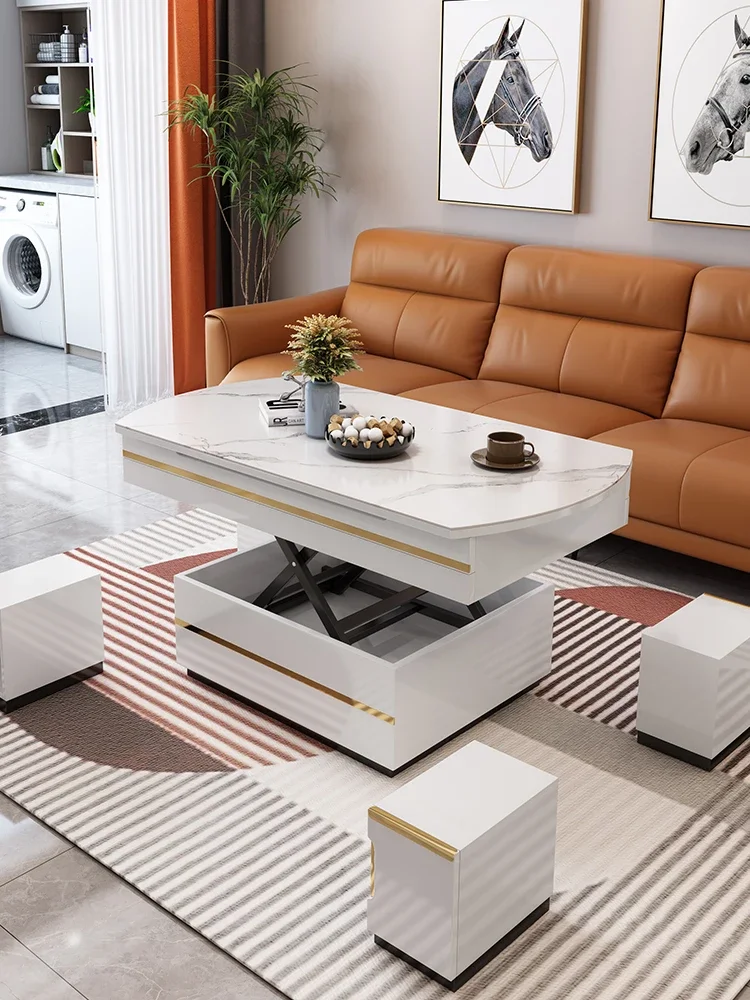 Stone Plate Lifting Coffee Table Dual-Use Light Luxury Electric Multi-Functional round
Stone Plate Lifting Coffee Table Dual-Use Light Luxury Electric Multi-Functional round