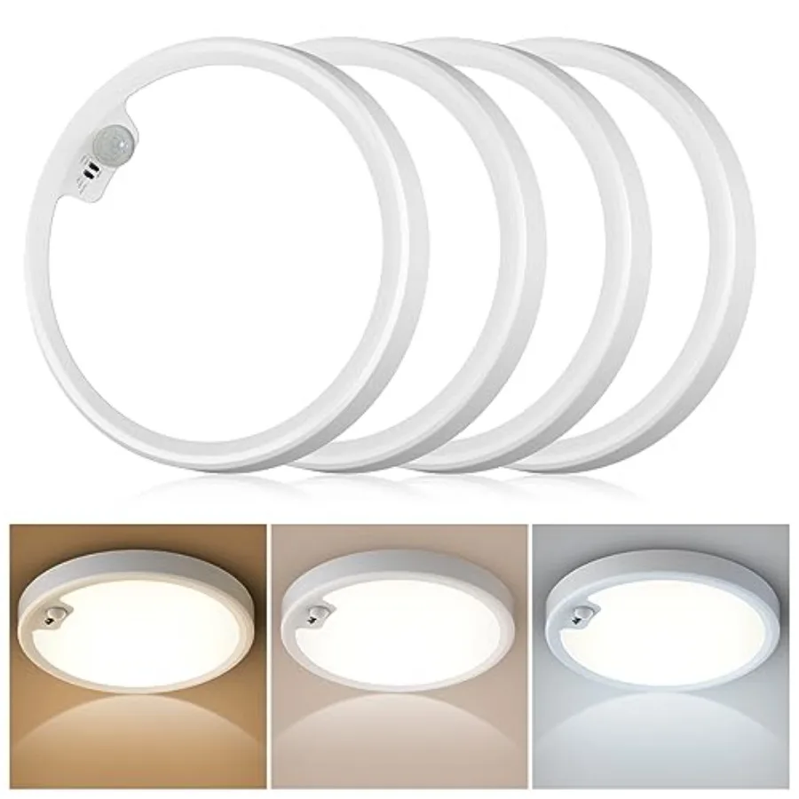 4PACK Flush Mount Ceiling Light Fixture Wired Motion Sensor Ceiling Light 18W/1600LM Motion Sensor Light Indoor for Stair Close
4PACK Flush Mount Ceiling Light Fixture Wired Motion Sensor Ceiling Light 18W/1600LM Motion Sensor Light Indoor for Stair Close