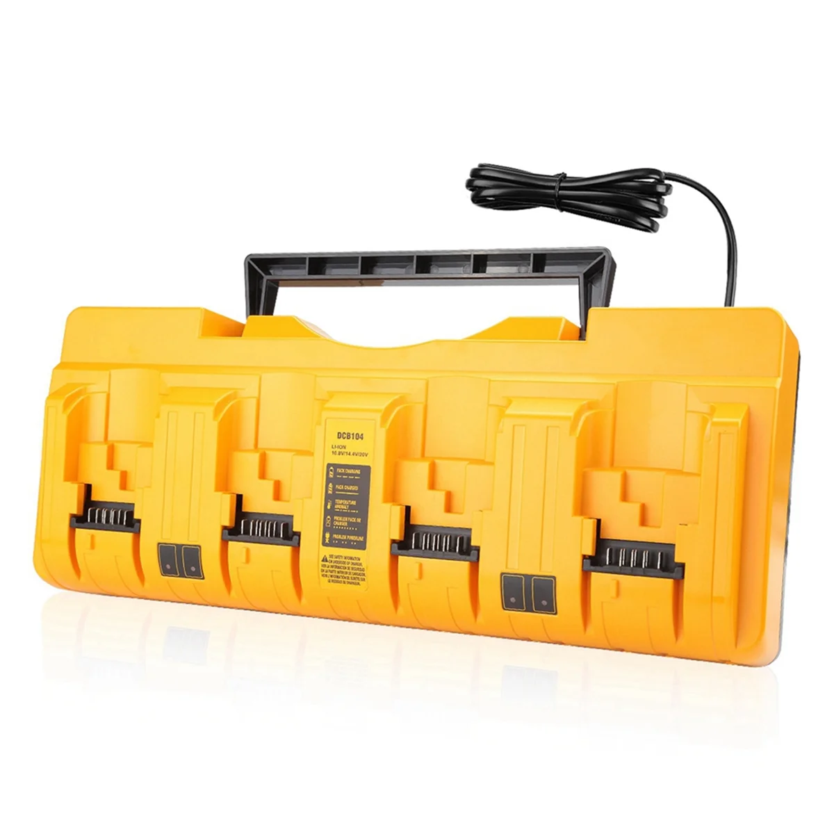 Fast chargerPortable 4-Slot Charger DCB104 Replacement Charger for 20V Compatible with Multiple Batteries UK Plug
Fast chargerPortable 4-Slot Charger DCB104 Replacement Charger for 20V Compatible with Multiple Batteries UK Plug