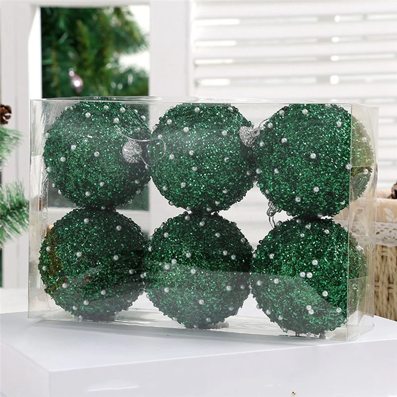 ABMW-8cm/6PCS Pearl Diamond Sequin Christmas Ball Case Holiday Pendants Christmas Tree Hanging Decoration, 6
ABMW-8cm/6PCS Pearl Diamond Sequin Christmas Ball Case Holiday Pendants Christmas Tree Hanging Decoration, 6