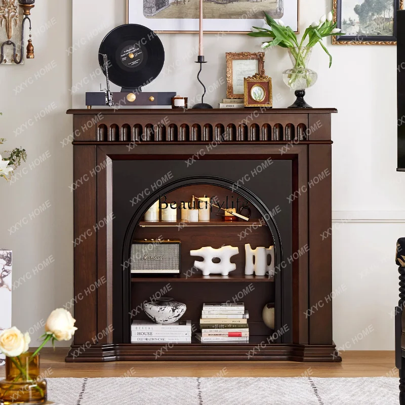 retro solid wood small apartment living room household medieval fireplace decorative entrance cabinet
retro solid wood small apartment living room household medieval fireplace decorative entrance cabinet