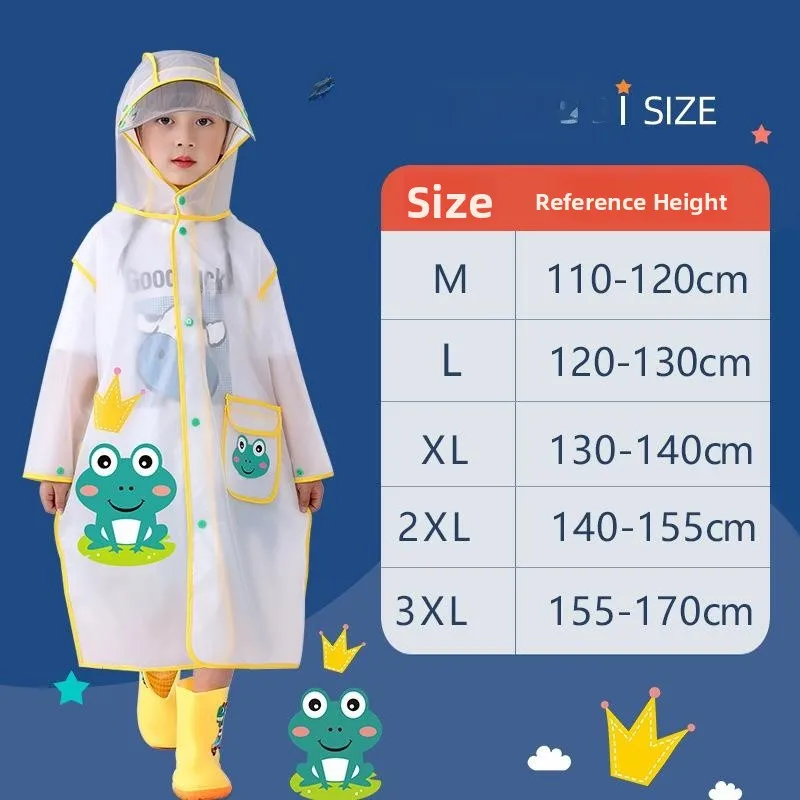 Children's Waterproof Raincoat Boys Girls Cartoon Design Full Body Protection with Book Pocket New Clothes for Students
Children's Waterproof Raincoat Boys Girls Cartoon Design Full Body Protection with Book Pocket New Clothes for Students