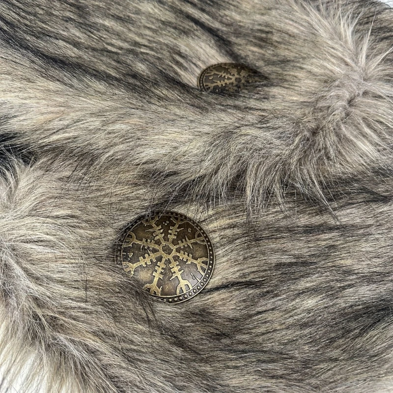 652F Medieval Furry Shawl Medieval Furry Shoulder Wrap Collar Medieval Furry Mantle Costume for Halloween Cosplay LARP Event
652F Medieval Furry Shawl Medieval Furry Shoulder Wrap Collar Medieval Furry Mantle Costume for Halloween Cosplay LARP Event