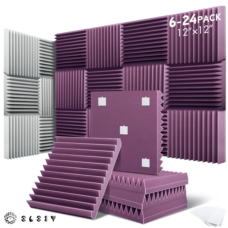 Insulation Treatment Panel 6/12/24 Pcs, Studio Sound Absorption Treatment Foam Panel, House Acoustic Self-Adhesive Sponge Wall
Insulation Treatment Panel 6/12/24 Pcs, Studio Sound Absorption Treatment Foam Panel, House Acoustic Self-Adhesive Sponge Wall