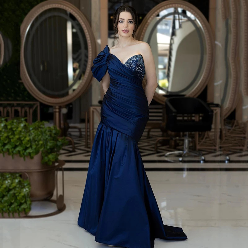 Eightree Sexy Mermaid Wedding Dresses Saudi Arabia One Shoulder Beadings Bridal Dress Formal Evening Wedding Gowns Custom Size
Eightree Sexy Mermaid Wedding Dresses Saudi Arabia One Shoulder Beadings Bridal Dress Formal Evening Wedding Gowns Custom Size