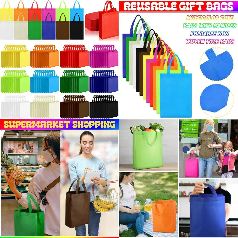 Reusable Cloth Tote Bags Bulk, 180 Pcs Foldable Grocery Bags, 13.78 x 9.84 x 3.94 Inches, Non-Woven Material, Long-Tail Keyword
Reusable Cloth Tote Bags Bulk, 180 Pcs Foldable Grocery Bags, 13.78 x 9.84 x 3.94 Inches, Non-Woven Material, Long-Tail Keyword