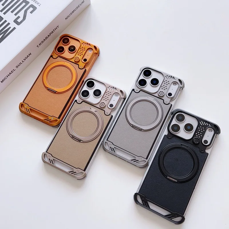 Detachable Frameless Aluminum Alloy Phone Case for iPhone 13 14 15 16 17 Pro Max with Metal Rotating Stand
Detachable Frameless Aluminum Alloy Phone Case for iPhone 13 14 15 16 17 Pro Max with Metal Rotating Stand