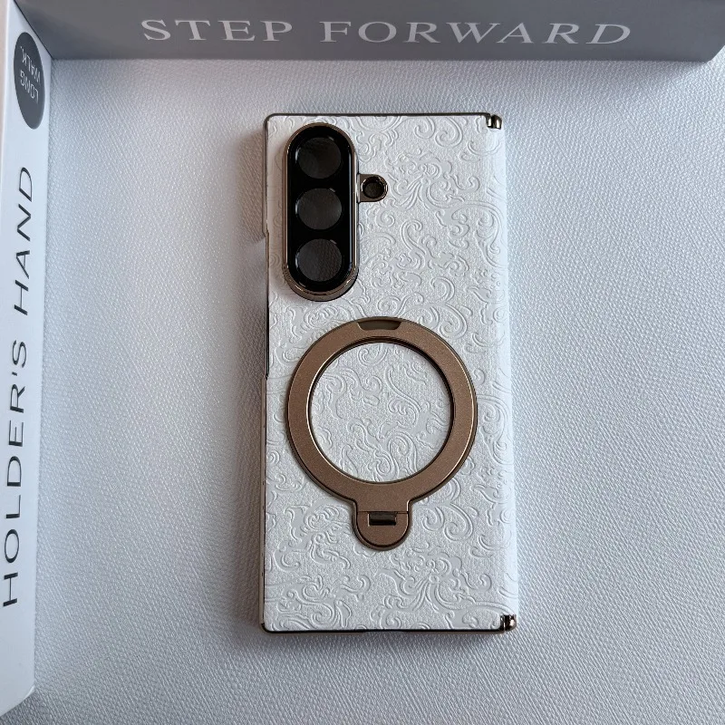 For Samsung Galaxy Z Fold 7 Case Magnetic 360° Ring Flower Print Texture PU Leather Cover Equipped With Central Hinge Protection
For Samsung Galaxy Z Fold 7 Case Magnetic 360° Ring Flower Print Texture PU Leather Cover Equipped With Central Hinge Protection