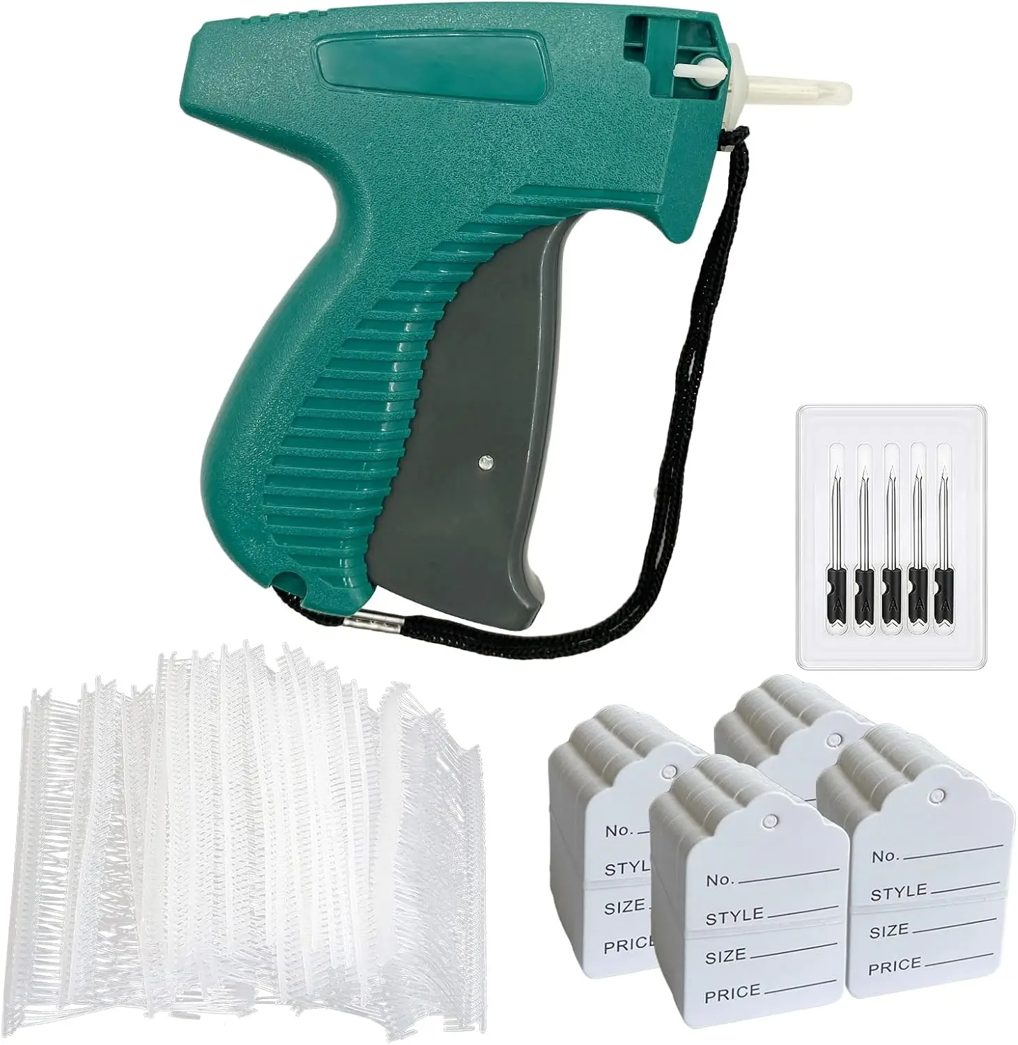 Tagging Gun for Clothes, Price Tag Attacher Kit with 1600 Fasteners, 400 Labels & 6 Needles
Tagging Gun for Clothes, Price Tag Attacher Kit with 1600 Fasteners, 400 Labels & 6 Needles
