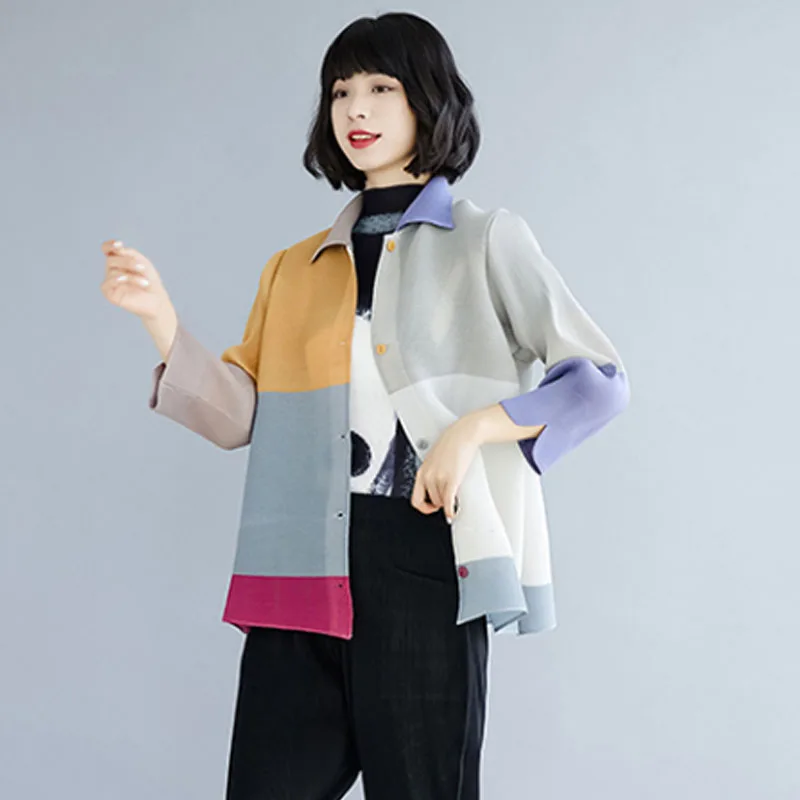 Своичный сложенный цвет Blo ort Jaet Весна Лето Полиэстер Материал Воротник Застежка на пуговицы Обычная длина Све
Своичный сложенный цвет Blo ort Jaet Весна Лето Полиэстер Материал Воротник Застежка на пуговицы Обычная длина Све