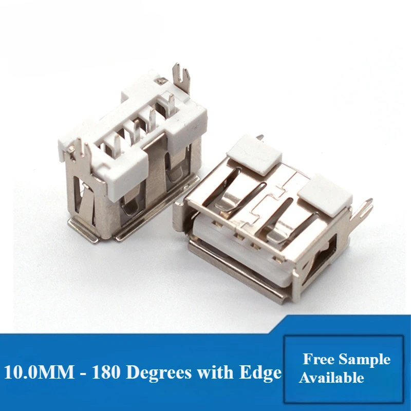10pcs USB 2.0 Type A Female Jack Port 4Pin DIP Soldering Connector PCB Socket USB-A Type Right Angle 
10pcs USB 2.0 Type A Female Jack Port 4Pin DIP Soldering Connector PCB Socket USB-A Type Right Angle