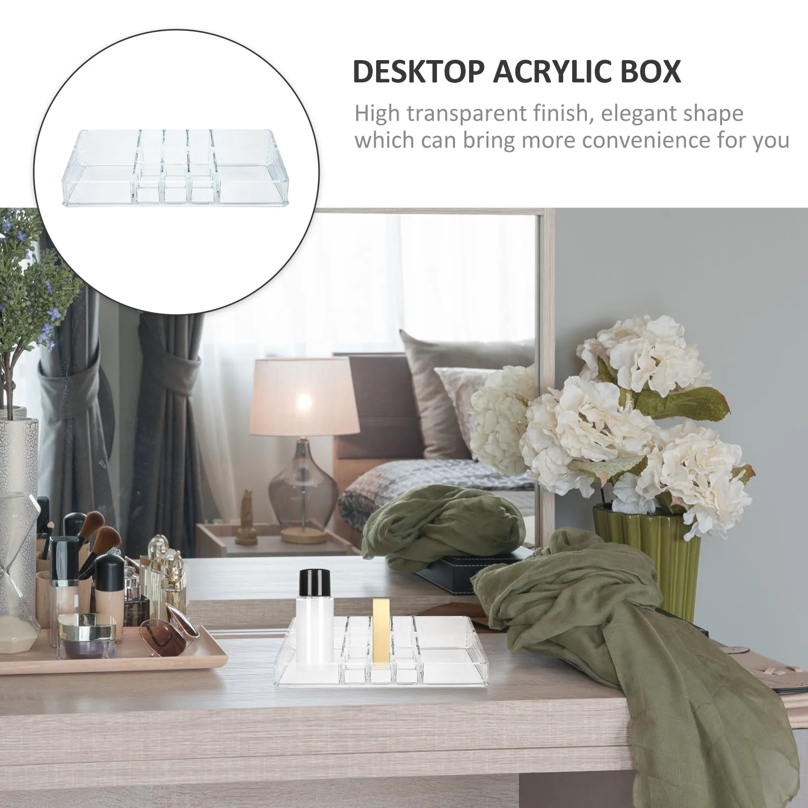 Акриловый многосекционный органайзер-контейнер, прозрачный настольный держатель для кистей для макияжа, помады, таблеток, домашний органайзер
Акриловый многосекционный органайзер-контейнер, прозрачный настольный держатель для кистей для макияжа, помады, таблеток, домашний органайзер