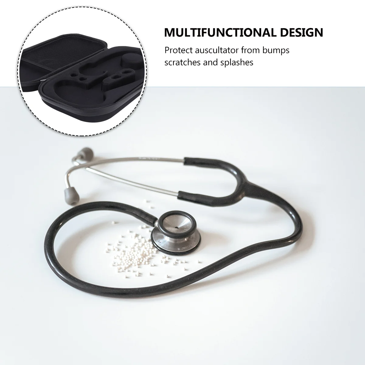 Foetal Stethoscope Carrying Pouch Auscultator Zipper Bag Portable EVA Storage Case (Black)
Foetal Stethoscope Carrying Pouch Auscultator Zipper Bag Portable EVA Storage Case (Black)