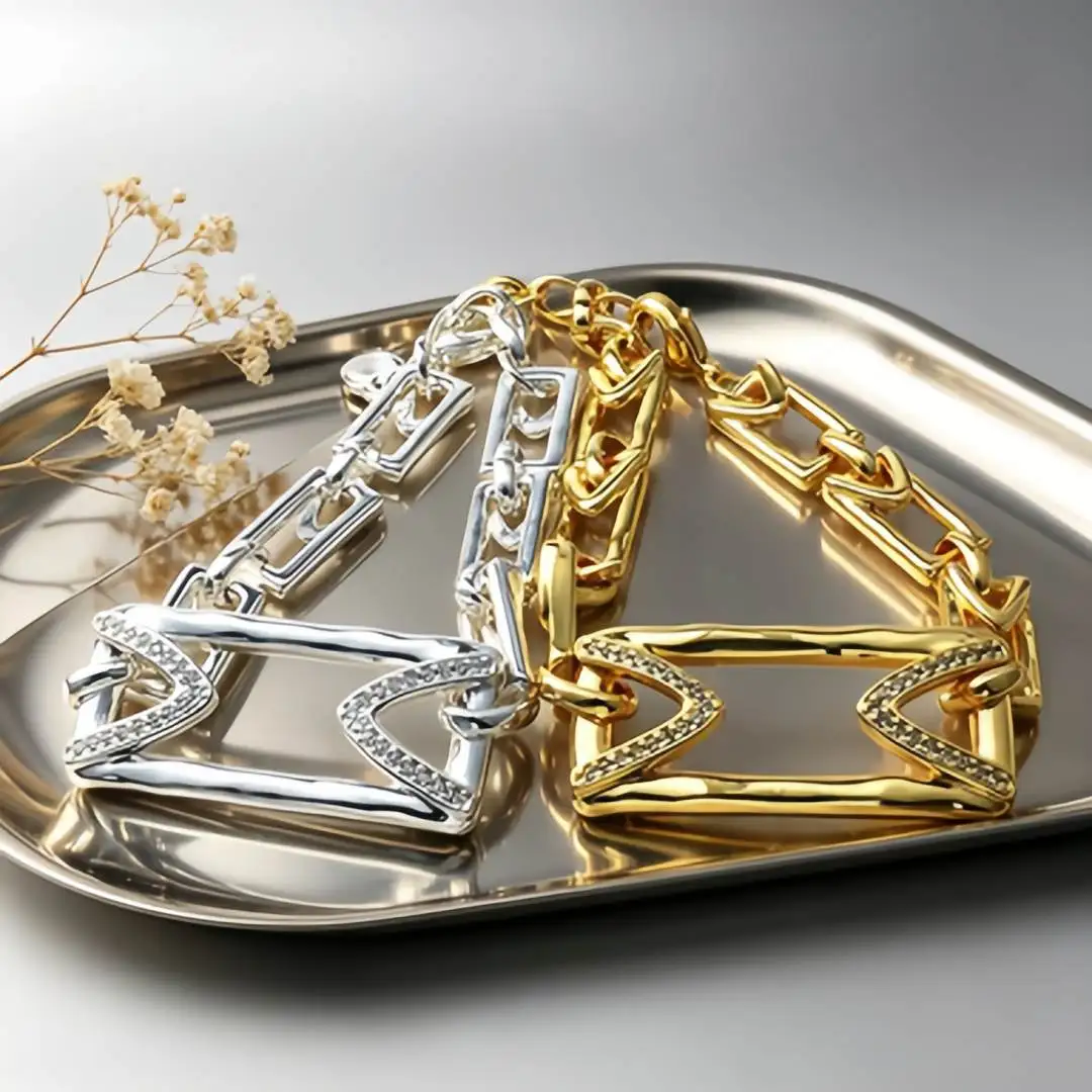 2026 Spring Daily Casual Style Gold Silver Irregular Geometric Chain Bracelet Accessories Creative Gift
2026 Spring Daily Casual Style Gold Silver Irregular Geometric Chain Bracelet Accessories Creative Gift