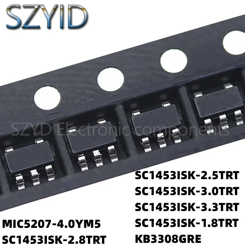 100PCS SOT23-5 MIC5207-4.0YM5 SC1453ISK-2.8TRT SC1453ISK-2.5TRT SC1453ISK-3.0TRT SC1453ISK-3.3TRT SC1453ISK-1.8TRT KB3308GRE
100PCS SOT23-5 MIC5207-4.0YM5 SC1453ISK-2.8TRT SC1453ISK-2.5TRT SC1453ISK-3.0TRT SC1453ISK-3.3TRT SC1453ISK-1.8TRT KB3308GRE