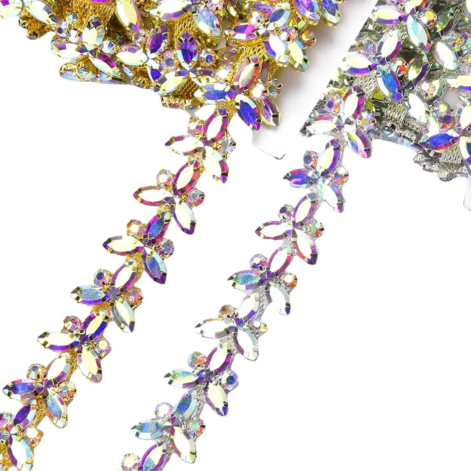 2025 New Water Diamond Glass Crystal Flower Chain Mixed Color Bridal Decoration Stickers Ribbon DIY Bag Shoes Accessories
2025 New Water Diamond Glass Crystal Flower Chain Mixed Color Bridal Decoration Stickers Ribbon DIY Bag Shoes Accessories