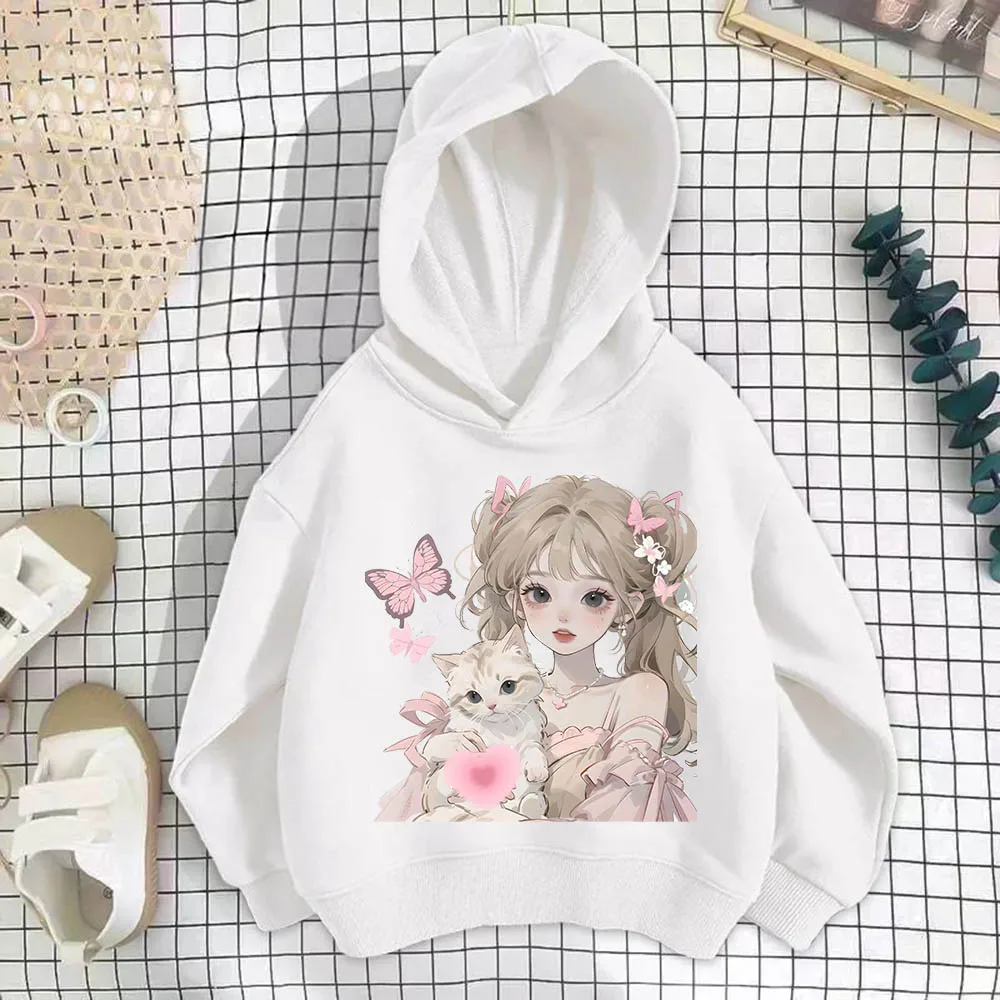 Children's beautiful cartoon characters around the hooded hoodie with the same type of top young clothes multi-color option
Children's beautiful cartoon characters around the hooded hoodie with the same type of top young clothes multi-color option