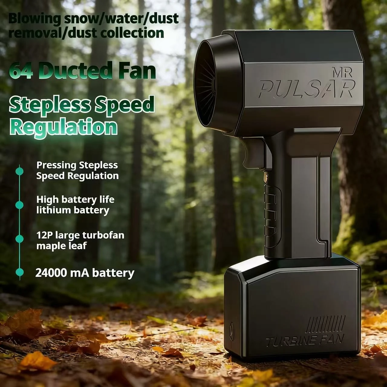 Ручной турбинный струйный вентилятор для удаления пыли, оборудование для очистки снега, регулируемая скорость, длительный срок службы батареи, 64 канала воздушного потока
Ручной турбинный струйный вентилятор для удаления пыли, оборудование для очистки снега, регулируемая скорость, длительный срок службы батареи, 64 канала воздушного потока