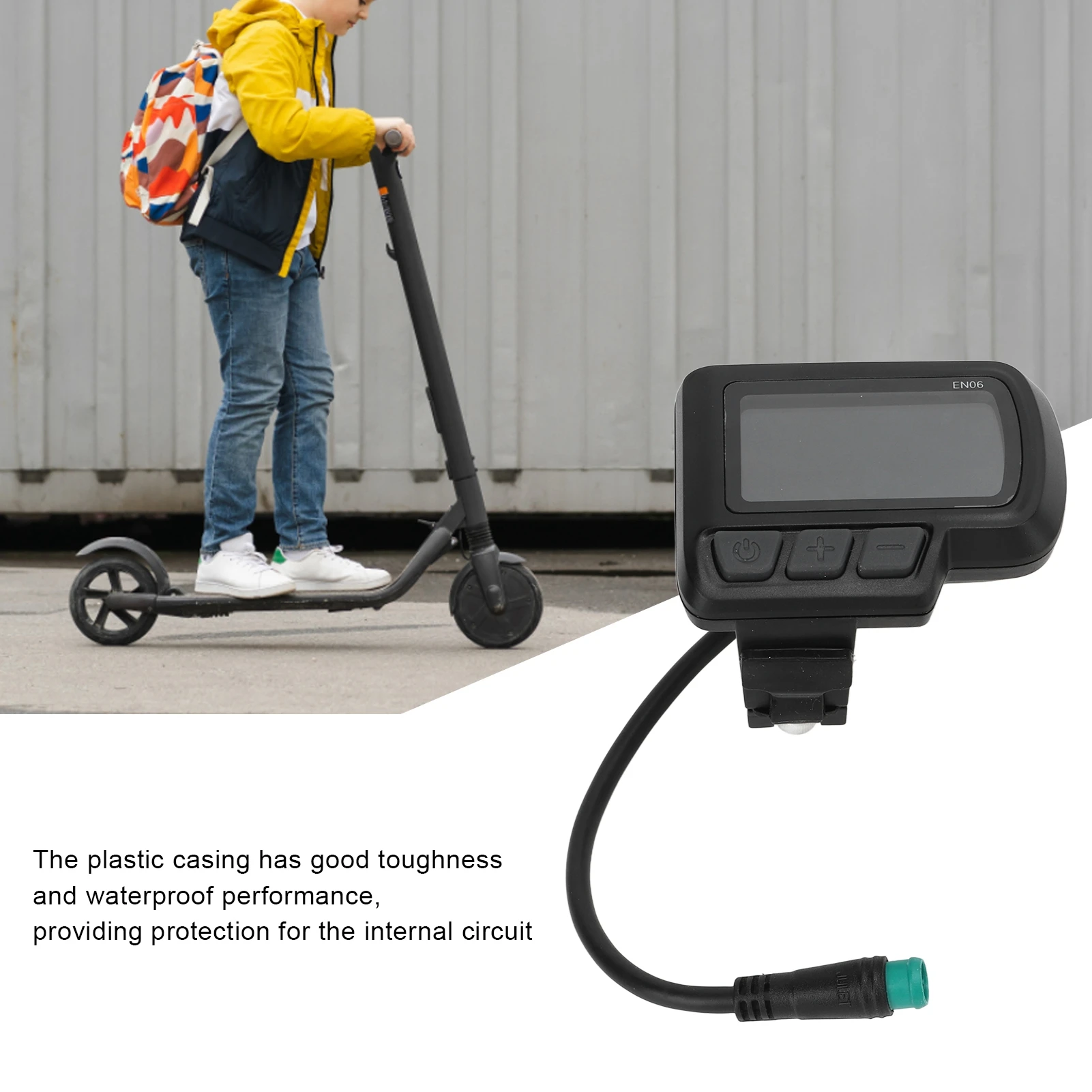 EN06 LCD Display for Electric Bikes, Multiple Data Show, Waterproof, Compatible with 24V-48V, Easy Replacement
EN06 LCD Display for Electric Bikes, Multiple Data Show, Waterproof, Compatible with 24V-48V, Easy Replacement