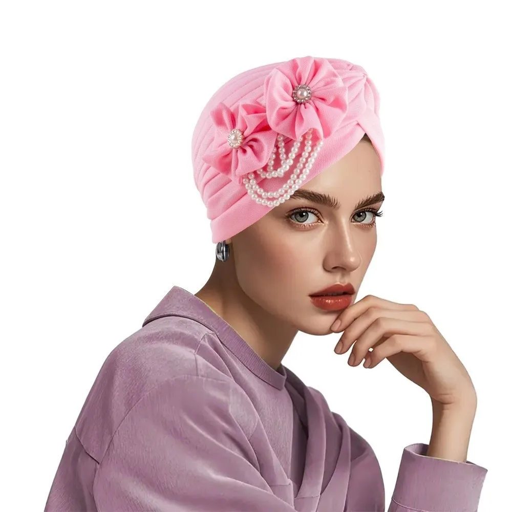 Hijab Hat Breathable Head Wraps Elegant Pearls Beading Hairloss Hat Cover Flower Design Female Style Turban Cap Female Use
Hijab Hat Breathable Head Wraps Elegant Pearls Beading Hairloss Hat Cover Flower Design Female Style Turban Cap Female Use
