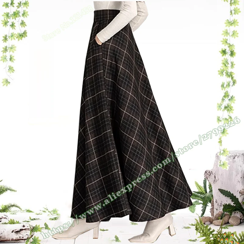 2023 Fashion Retro Vintage Winter Womens Elegant Plaid Plus Large Size 6XL Slim A-line Maxi Woolen Skirt for Women Long Skirts
2023 Fashion Retro Vintage Winter Womens Elegant Plaid Plus Large Size 6XL Slim A-line Maxi Woolen Skirt for Women Long Skirts
