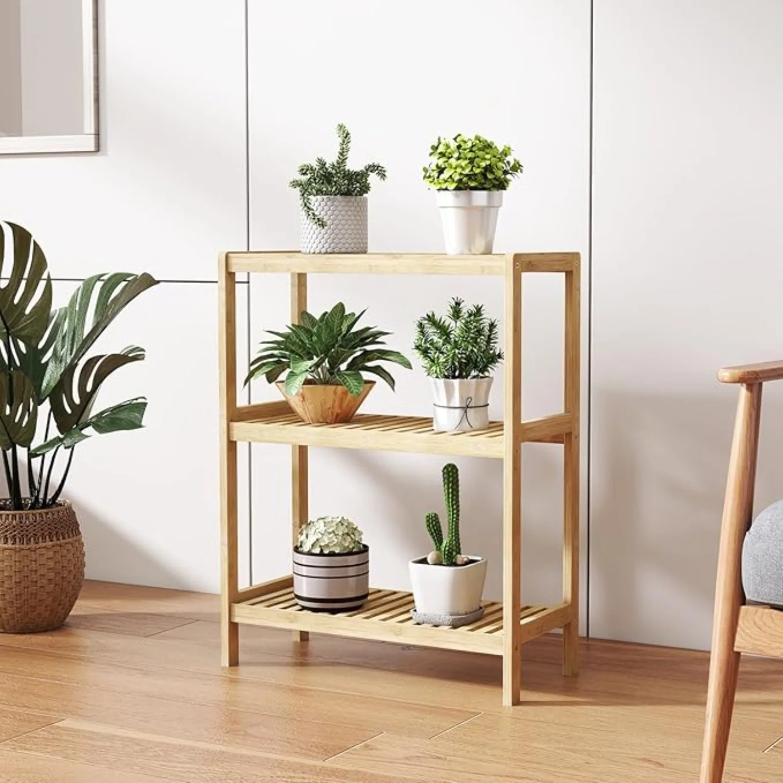 Kinsuite 3-Tier Bamboo Rack Multiunctional - Utility Storage Shel Plant lower Stand Storage Rack Bathroom Kitchen Living Room Ho
Kinsuite 3-Tier Bamboo Rack Multiunctional - Utility Storage Shel Plant lower Stand Storage Rack Bathroom Kitchen Living Room Ho
