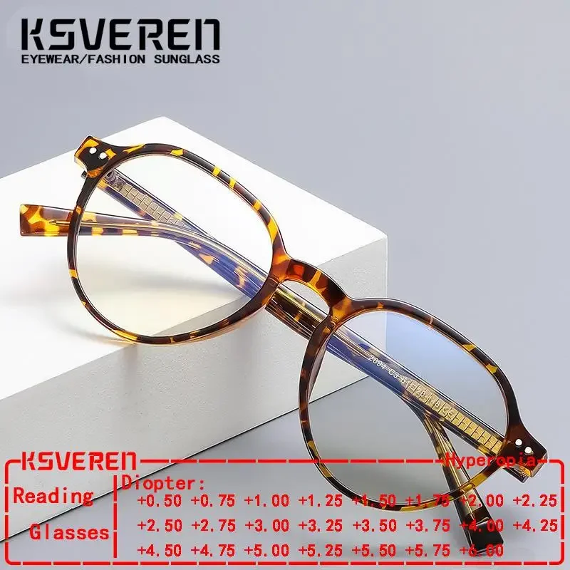 KSVEREN Retro TR Anti Blue Light Blocking Reading Glasses Women Computer Optics Eyeglasses Prescription Glasses For Men
KSVEREN Retro TR Anti Blue Light Blocking Reading Glasses Women Computer Optics Eyeglasses Prescription Glasses For Men