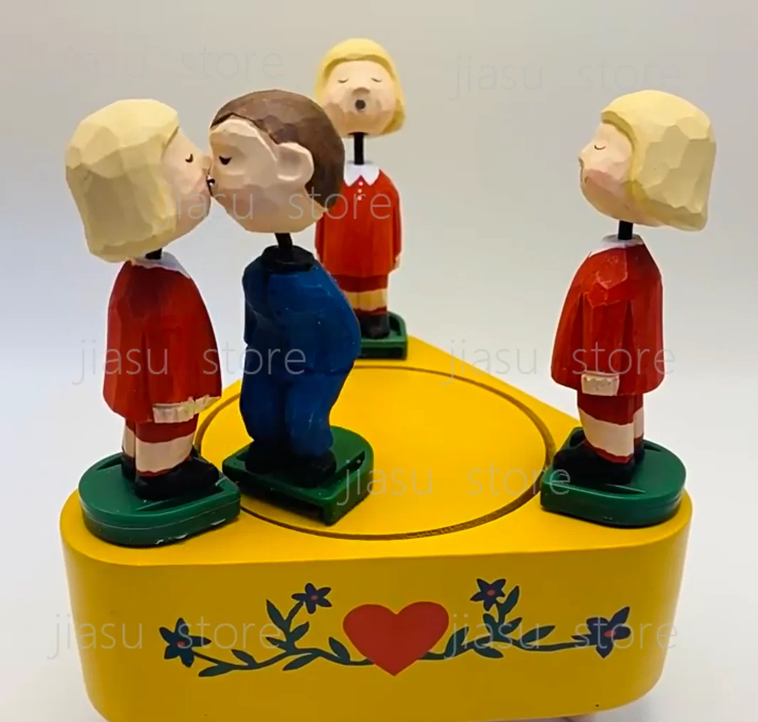 Music Box Solid Wood Engraving Music Box Kiss Creative Birthday Gift Ornament Electric Rotating Speaker
Music Box Solid Wood Engraving Music Box Kiss Creative Birthday Gift Ornament Electric Rotating Speaker