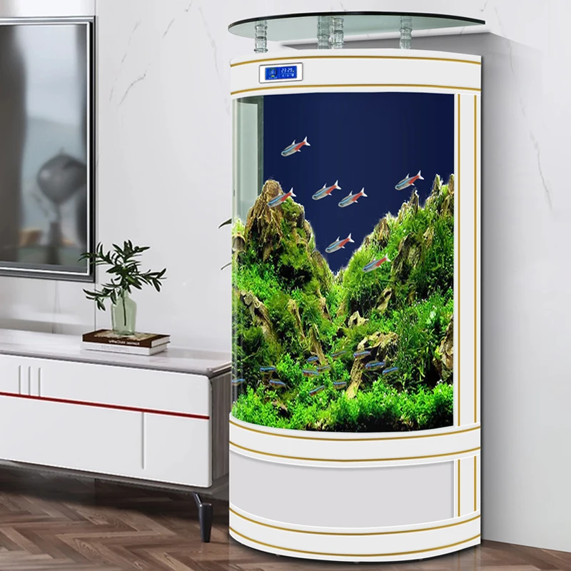 Intelligent semi-circular fish tank medium and large ecological glass floor-to-ceiling office aquarium
Intelligent semi-circular fish tank medium and large ecological glass floor-to-ceiling office aquarium