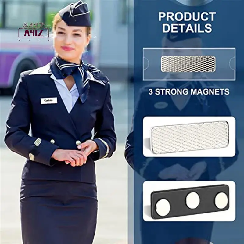 A41Z-Magnetic Name Tags Kit Magnetic Badge Holders +3 Strong Magnets, Business Name Tag/ID Badge Set Of 10
A41Z-Magnetic Name Tags Kit Magnetic Badge Holders +3 Strong Magnets, Business Name Tag/ID Badge Set Of 10