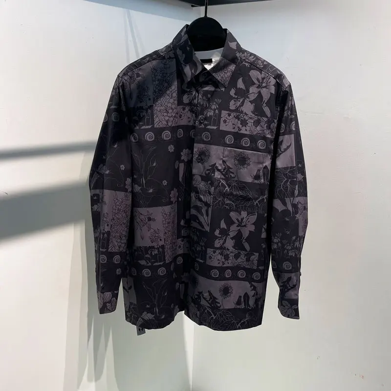Модная осенняя мужская повседневная рубашка с длинным рукавом, трендовая молодежная верхняя одежда с цветочным принтом, свободного кроя, с изображением птиц
Модная осенняя мужская повседневная рубашка с длинным рукавом, трендовая молодежная верхняя одежда с цветочным принтом, свободного кроя, с изображением птиц