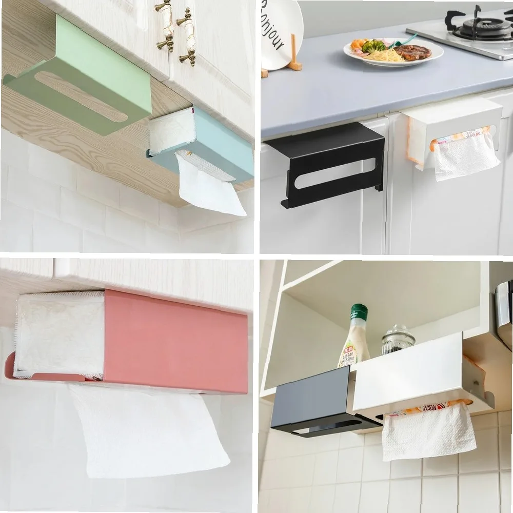 1-Pack Iron Under Cabinet Paper Towel Holder, No Drill Installation, Strong Load-Bearing Kitchen Tissue Box Organizer
1-Pack Iron Under Cabinet Paper Towel Holder, No Drill Installation, Strong Load-Bearing Kitchen Tissue Box Organizer