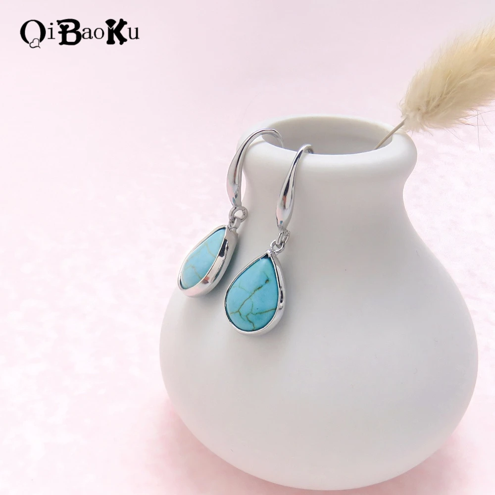 New Ethnic Style Earrings for Women's Turquoise Water Drop Pendant Natural Stone Earrings Accessories Holiday Party Gifts
New Ethnic Style Earrings for Women's Turquoise Water Drop Pendant Natural Stone Earrings Accessories Holiday Party Gifts