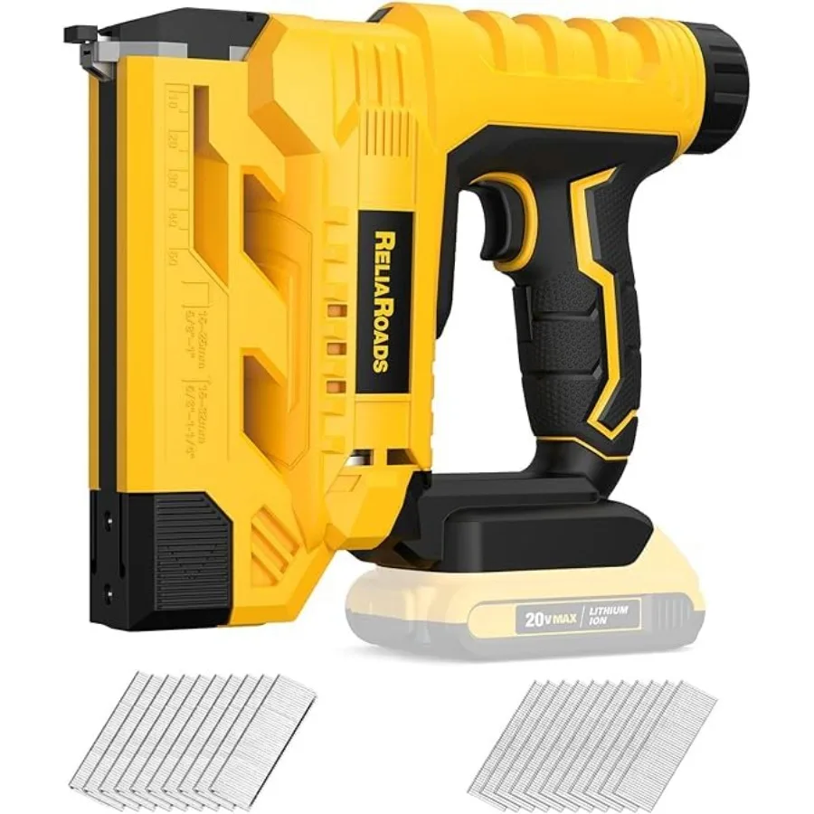 2-in-1 Cordless 18GA Brad Nailer and 1/4 Crown Stapler for DeWALT 20V MAX Battery Tool Only - Lightweight, 1600 Nails/Staples I
2-in-1 Cordless 18GA Brad Nailer and 1/4 Crown Stapler for DeWALT 20V MAX Battery Tool Only - Lightweight, 1600 Nails/Staples I