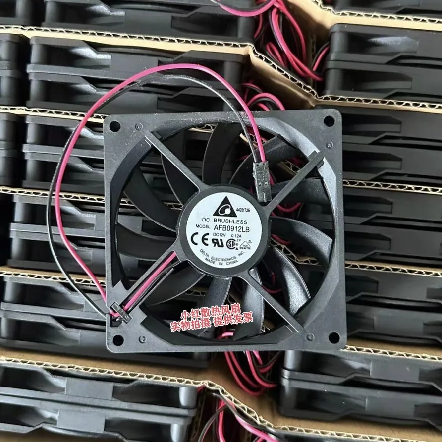 Delta Electronics AFB0912LB DC 12V 0.12A 90x90x15mm 2-Wire Server Cooling Fan
Delta Electronics AFB0912LB DC 12V 0.12A 90x90x15mm 2-Wire Server Cooling Fan