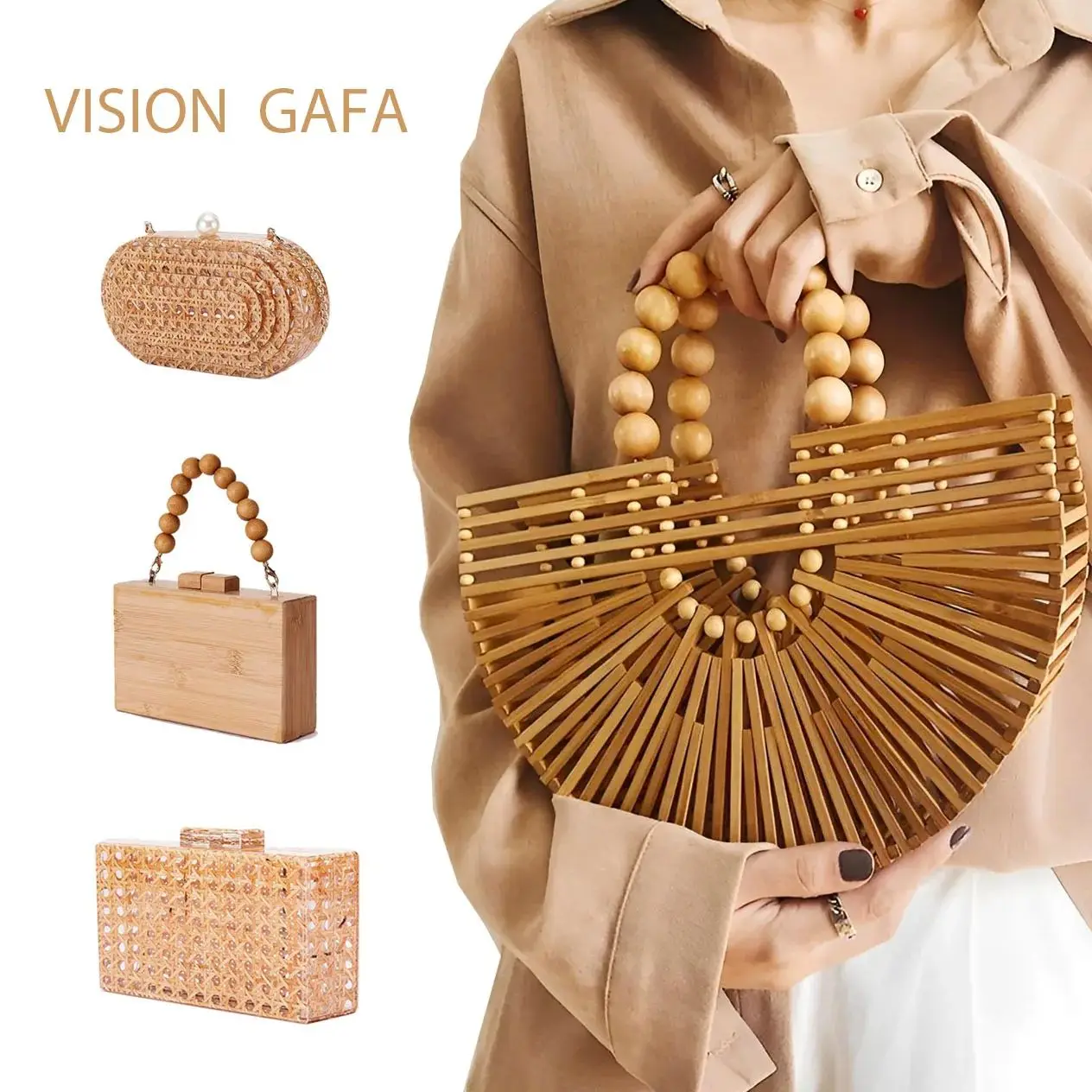 2025 Rattan bamboo weaving Box Bag Evening Clutch Wedding Party Purses Summer Wicker Handbags Designer High Quality Women's Bag
2025 Rattan bamboo weaving Box Bag Evening Clutch Wedding Party Purses Summer Wicker Handbags Designer High Quality Women's Bag